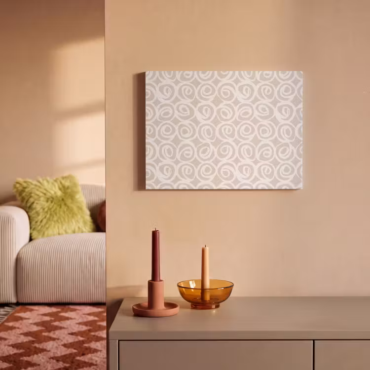 Akoestisch schilderij - Beige - Patroon - Spiraal — 2