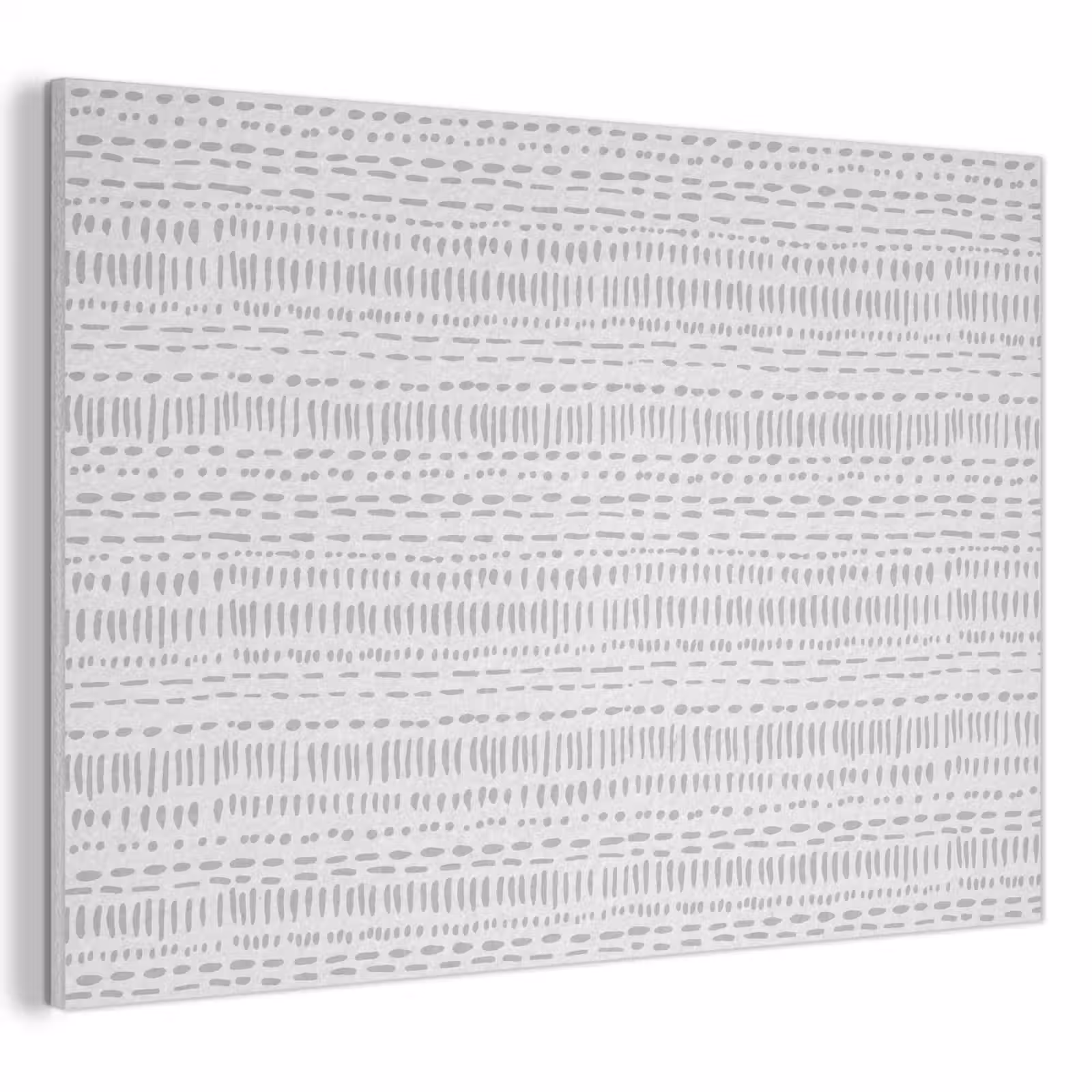 Akoestisch schilderij - Grijs - Patroon - Stippen — 1