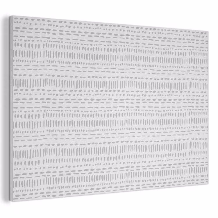 Akoestisch schilderij - Grijs - Patroon - Stippen — 1