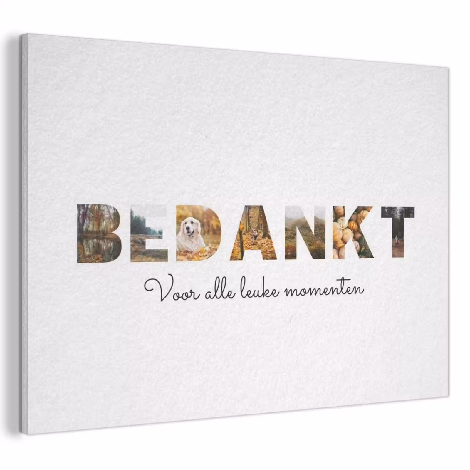 Akoestisch schilderij - Bedankt - Lettercollage — 1