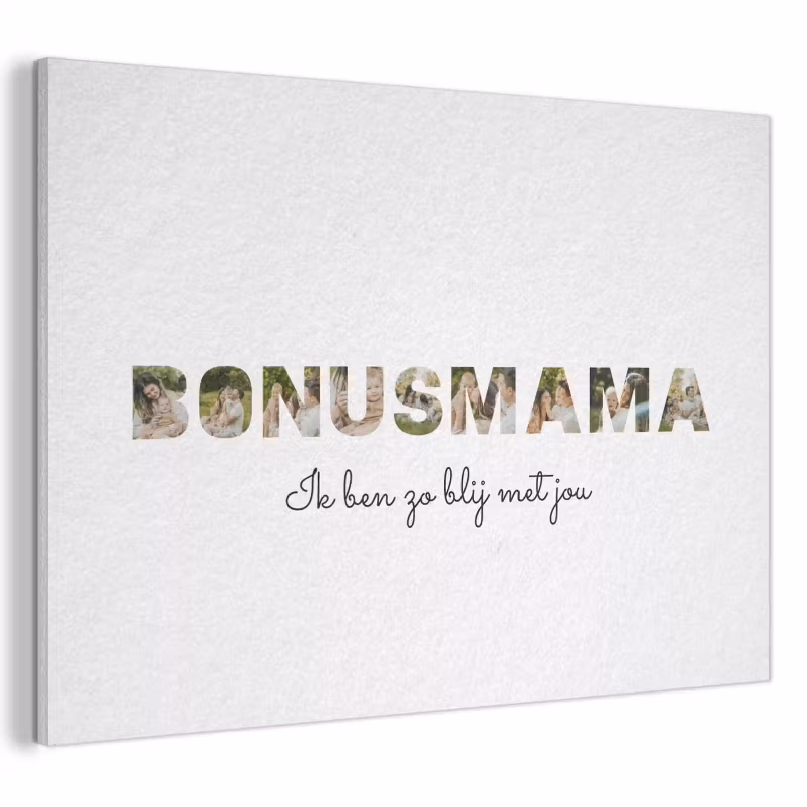 Akoestisch schilderij - Bonusmama - Lettercollage — 1