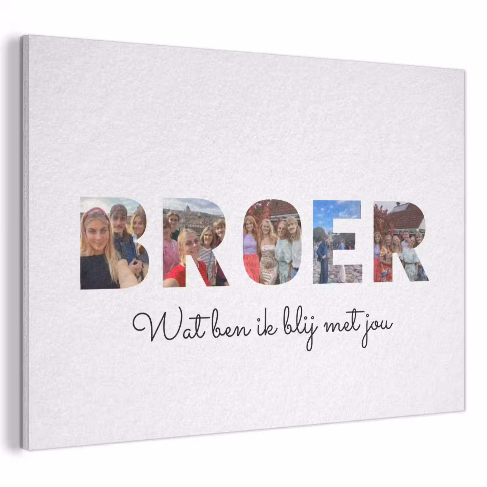 Akoestisch schilderij - Broer - Lettercollage — 1