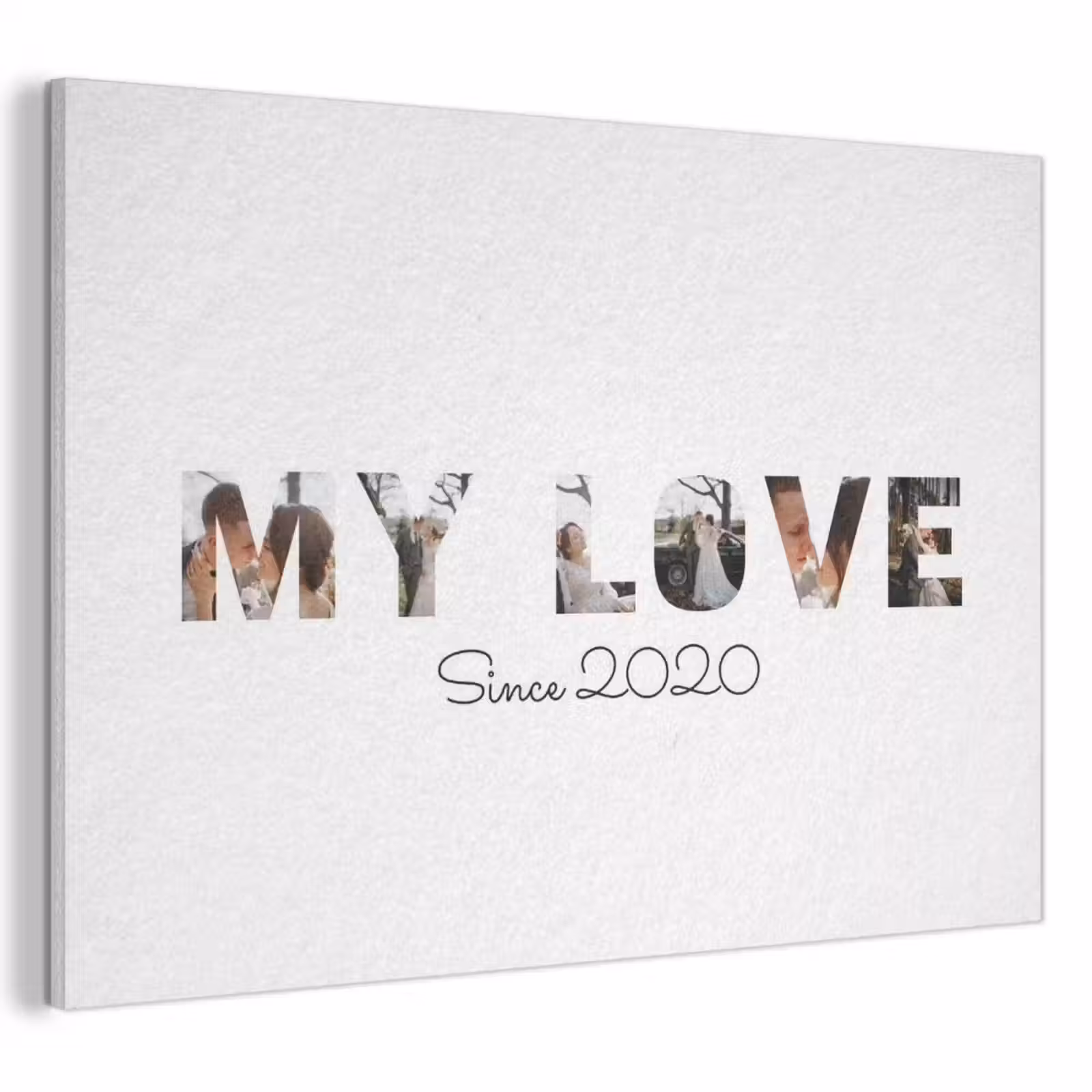 Akoestisch schilderij - My Love - Lettercollage — 1