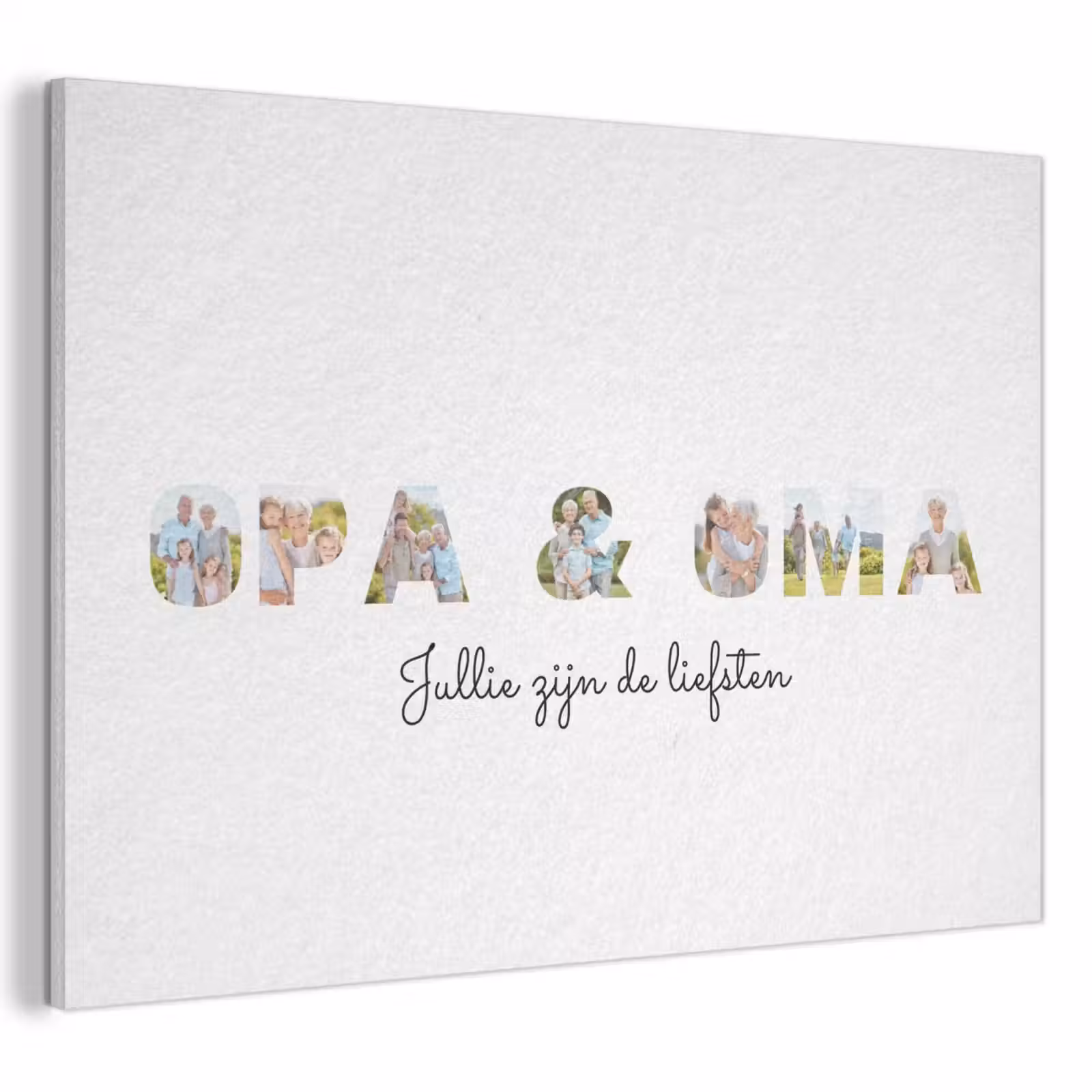 Akoestisch schilderij - Opa & Oma - Lettercollage — 1