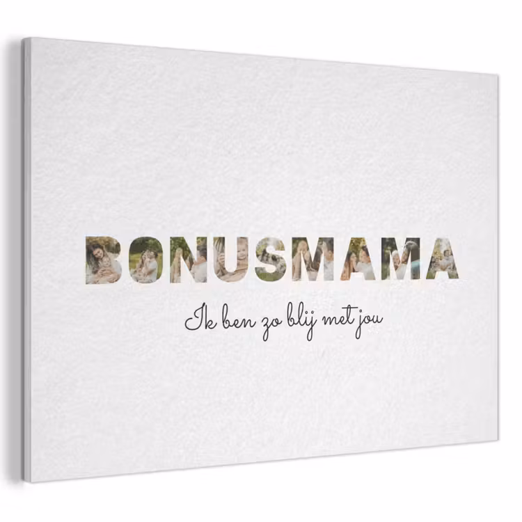 Akoestisch schilderij - Bonusmama - Lettercollage — 1