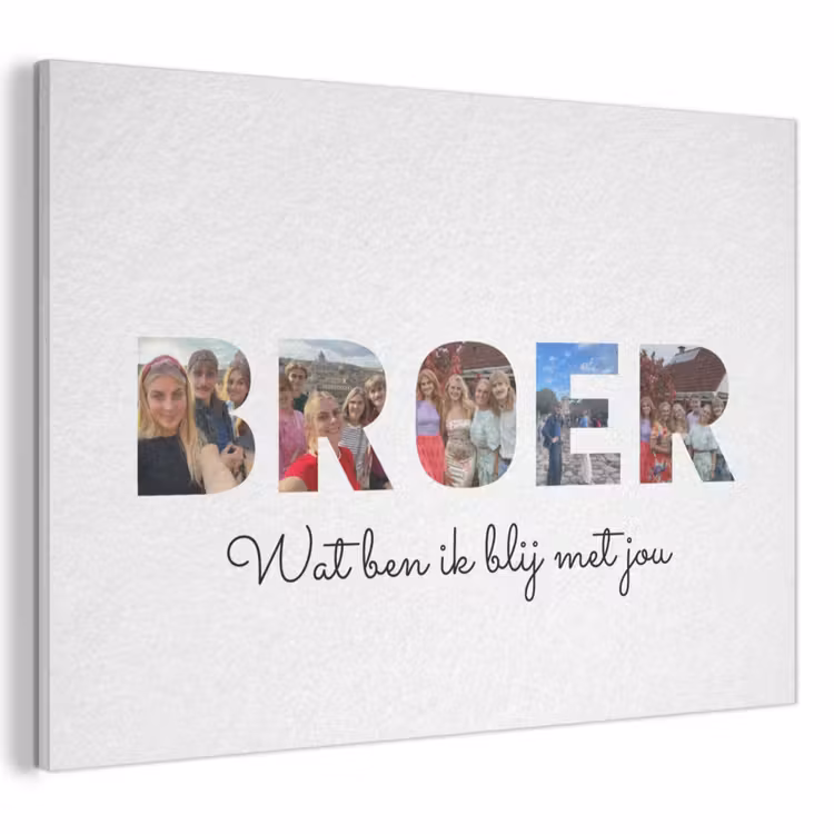 Akoestisch schilderij - Broer - Lettercollage — 1