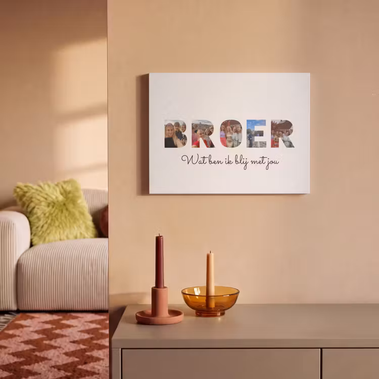 Akoestisch schilderij - Broer - Lettercollage — 2