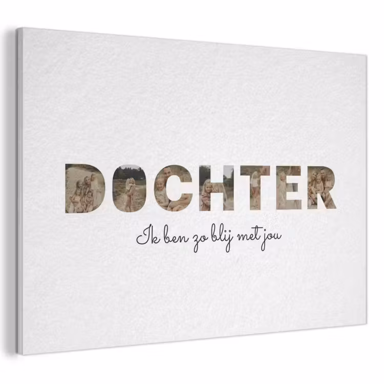 Akoestisch schilderij - Dochter - Lettercollage — 1