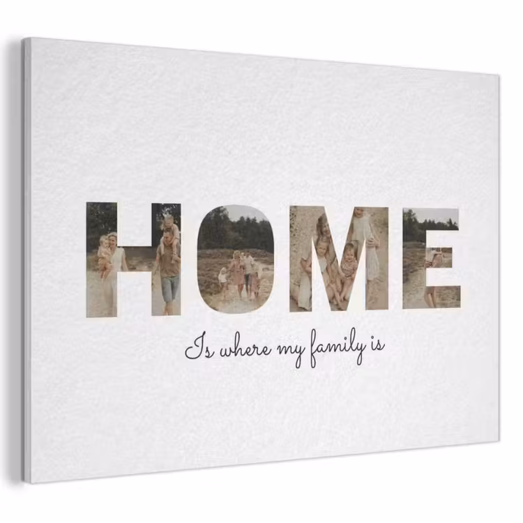 Akoestisch schilderij - Home - Lettercollage — 1