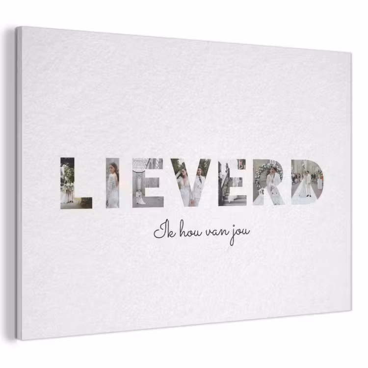Akoestisch schilderij - Lieverd - Lettercollage — 1