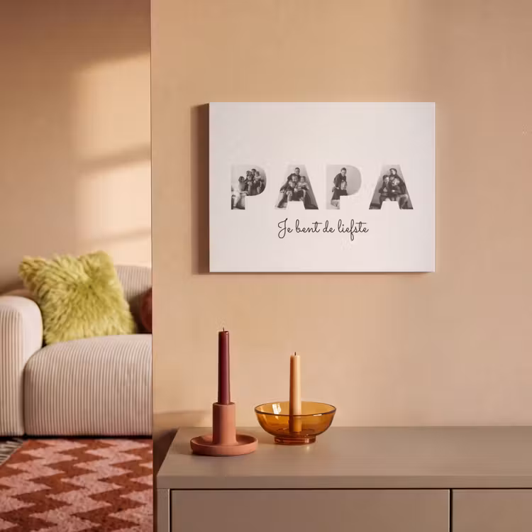 Akoestisch schilderij - Papa - Lettercollage — 2