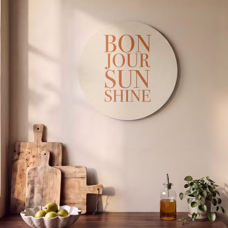 Akoestisch schilderij - Oranje - Quote - Sun — 4