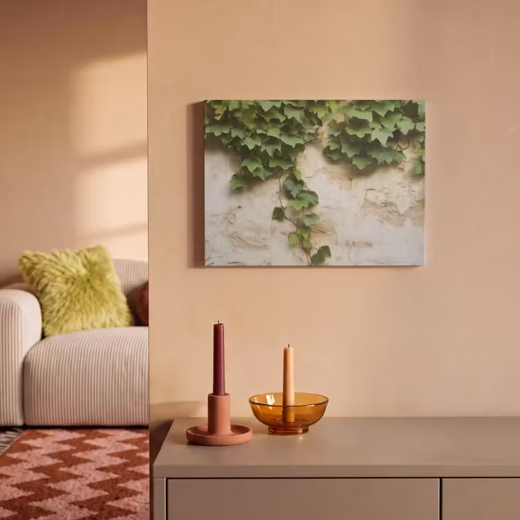 Akoestisch schilderij - Klimop - Muur - Groen — 2