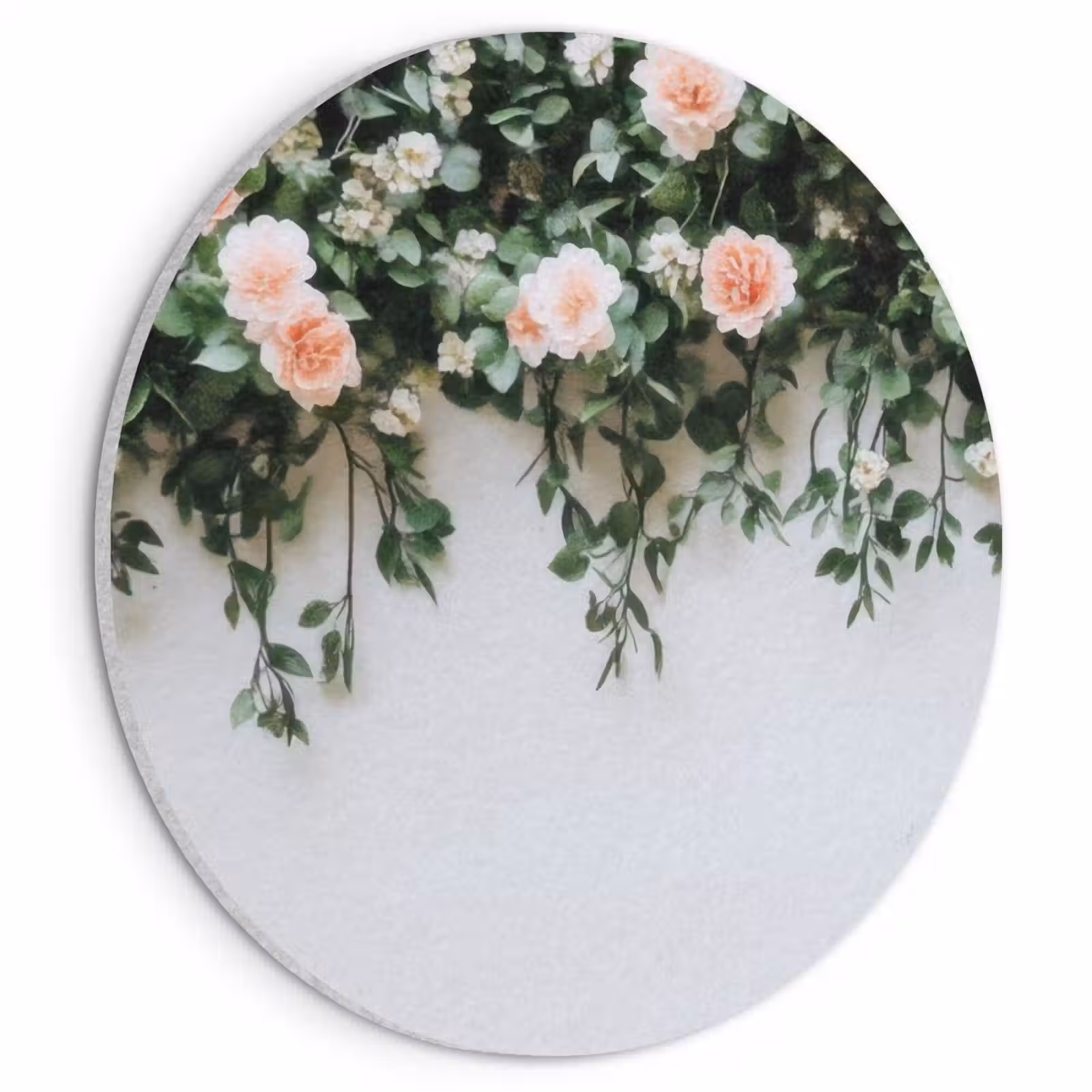 Akoestisch schilderij - Bloemen - Muur - Rozen - Groen — 1