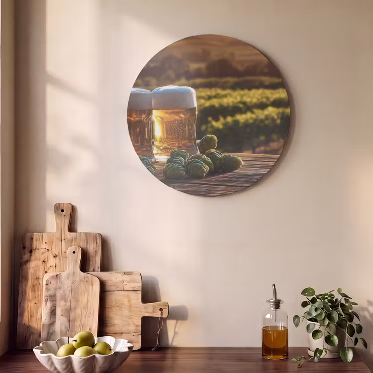 Akoestisch schilderij - Bier - Hop - Landschap — 4