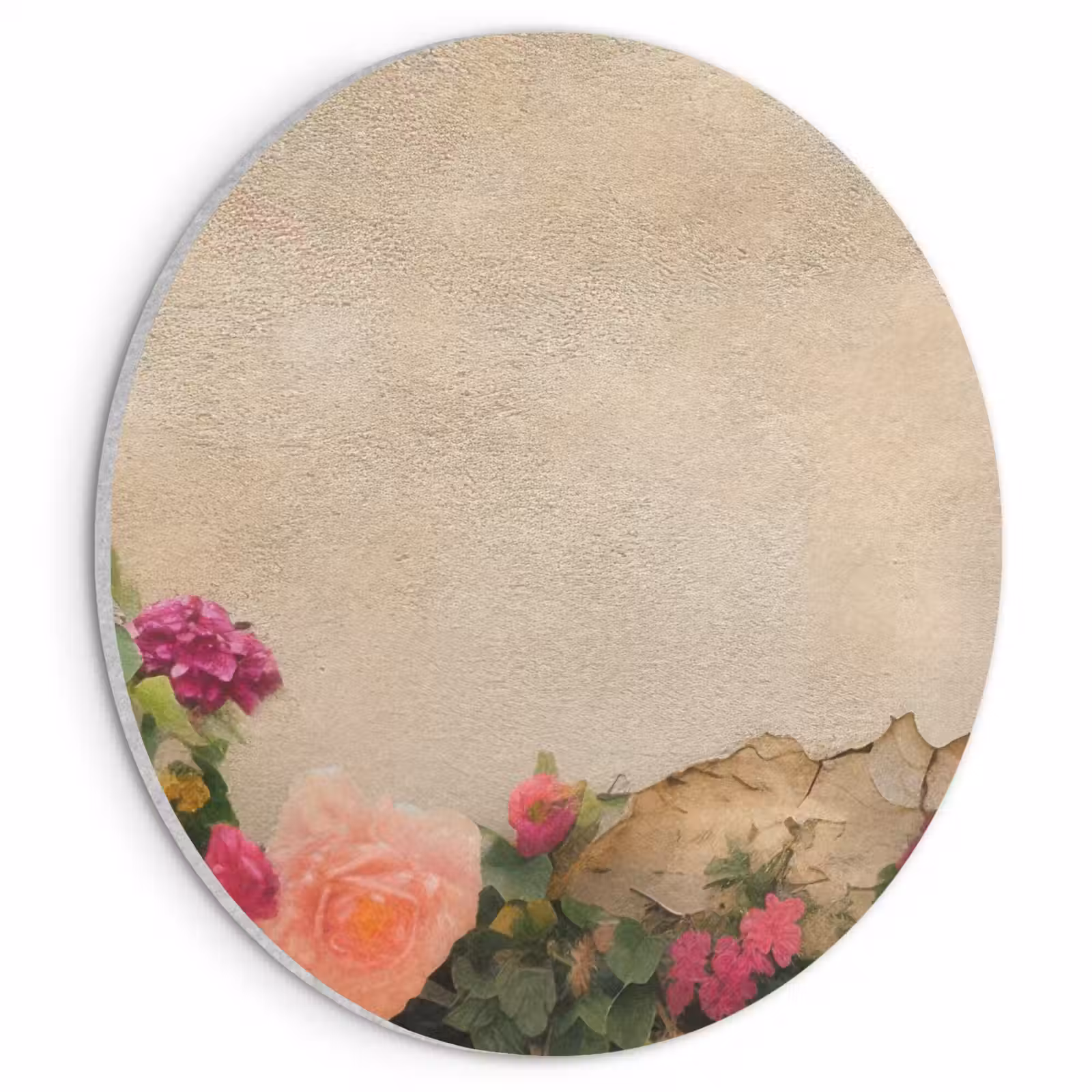 Akoestisch schilderij - Rozen - Muur - Vintage — 1