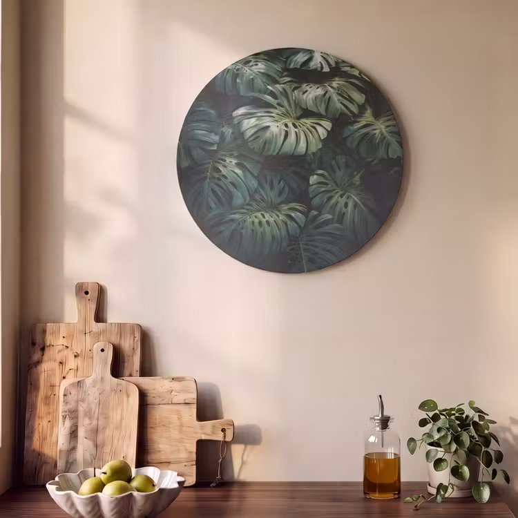 Akoestisch schilderij rond - Plant - Monstera - Lichtinval — 4