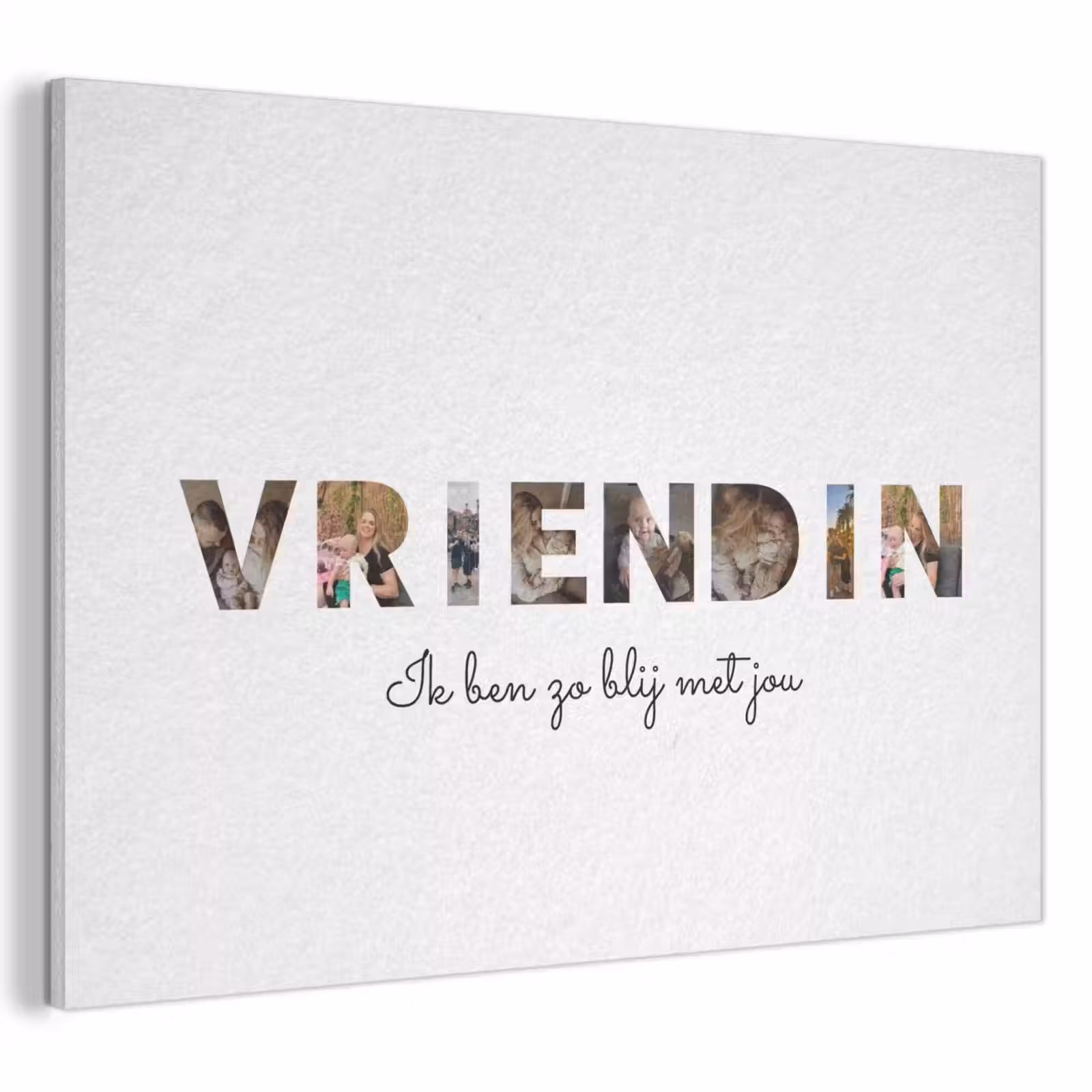 Akoestisch schilderij - Vriendin - Lettercollage — 1