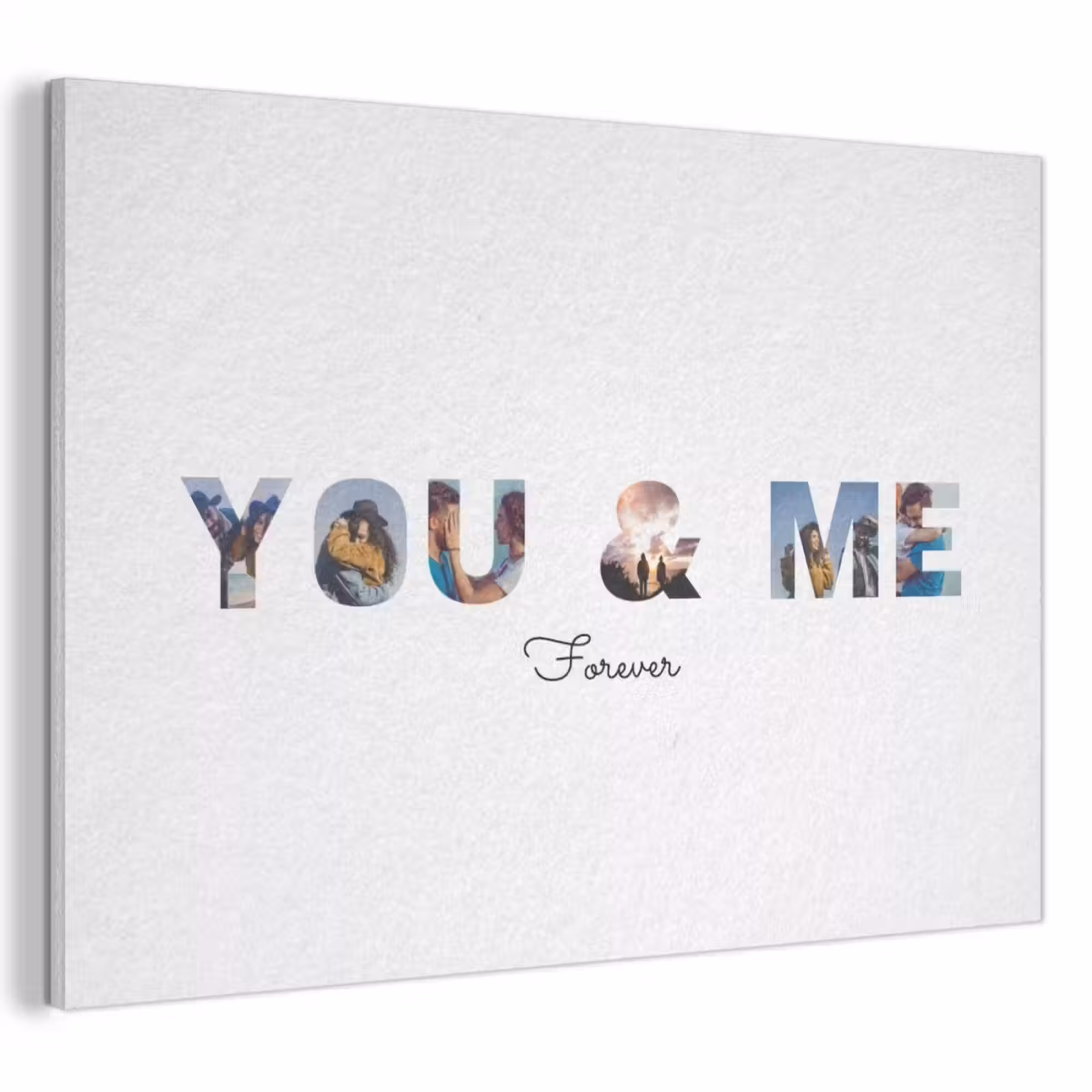 Akoestisch schilderij - You & Me - Lettercollage — 1