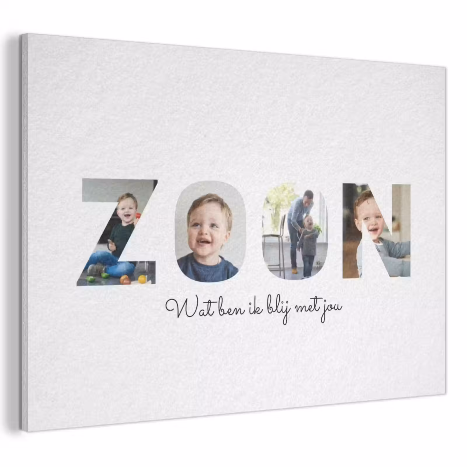 Akoestisch schilderij - Zoon - Lettercollage — 1