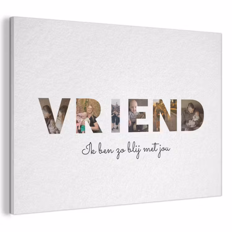 Akoestisch schilderij - Vriend - Lettercollage — 1