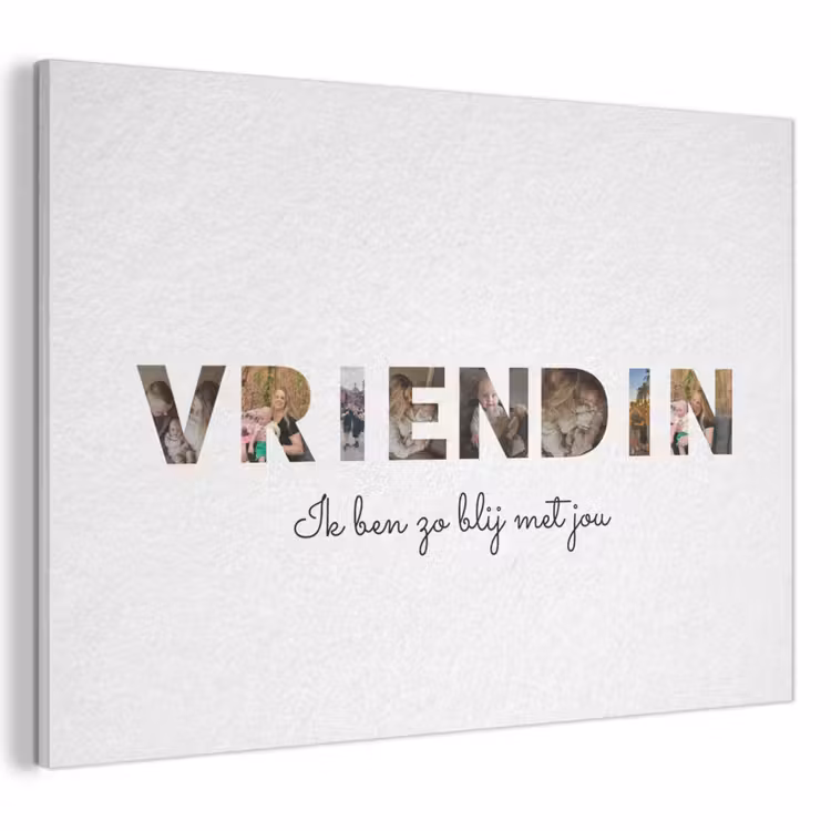 Akoestisch schilderij - Vriendin - Lettercollage — 1