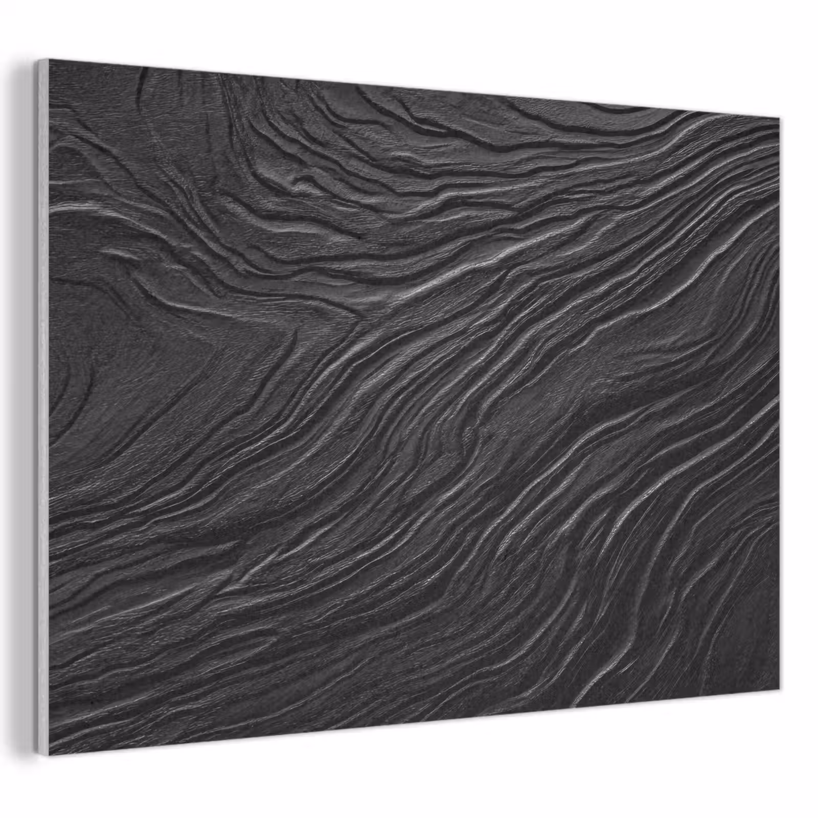 Akoestisch schilderij - Zwart - Abstract - Hout — 1