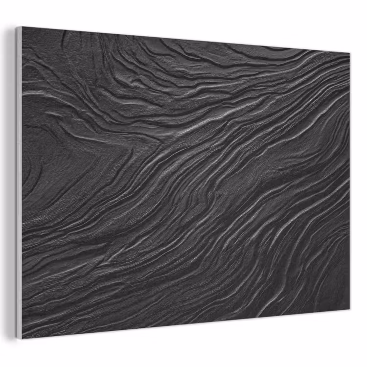 Akoestisch schilderij - Zwart - Abstract - Hout — 1