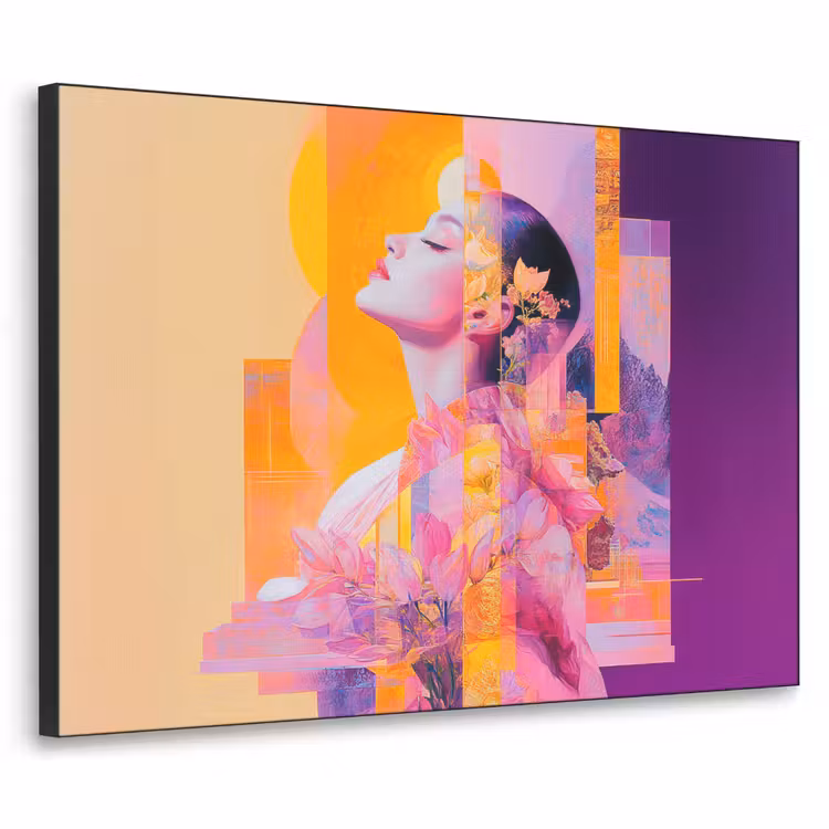 Art Frame - Abstract - Portret - Vrouw - Kleurrijk — 1
