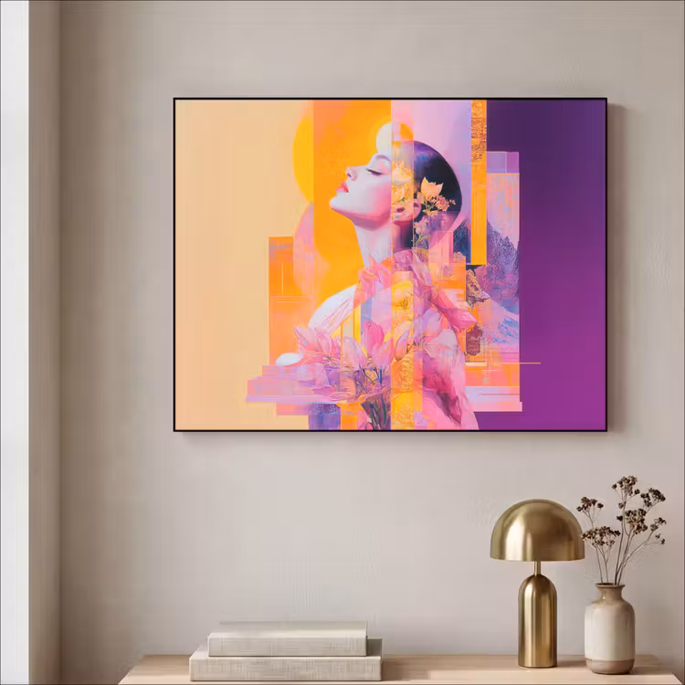 Art Frame - Abstract - Portret - Vrouw - Kleurrijk — 5