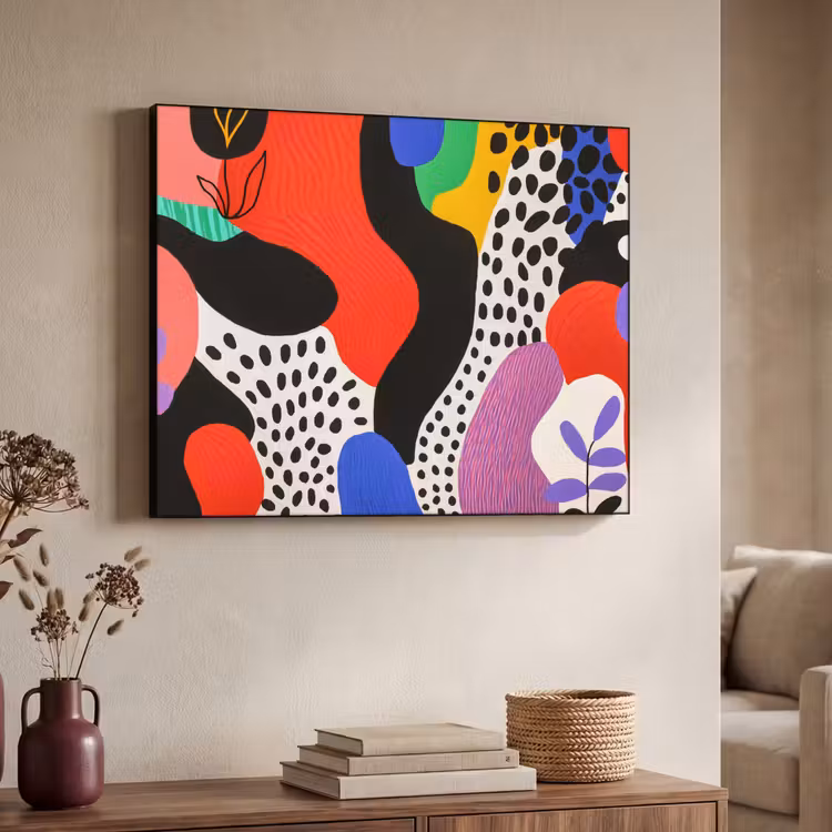 Art Frame - Abstract - Vormen - Kleuren - Stippen — 7
