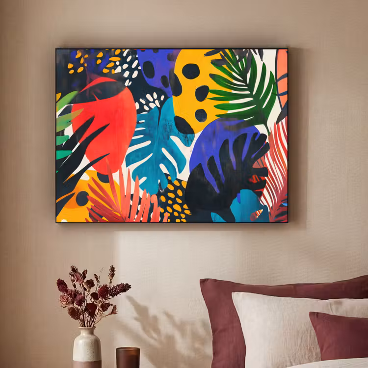 Art Frame - Bladeren - Vormen - Abstract - Kleurrijk — 3