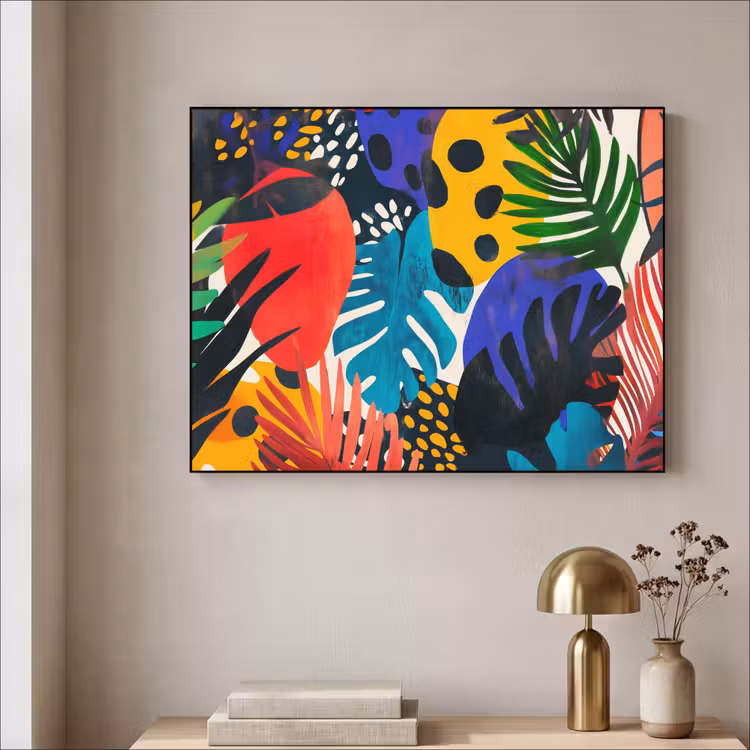 Art Frame - Bladeren - Vormen - Abstract - Kleurrijk — 5