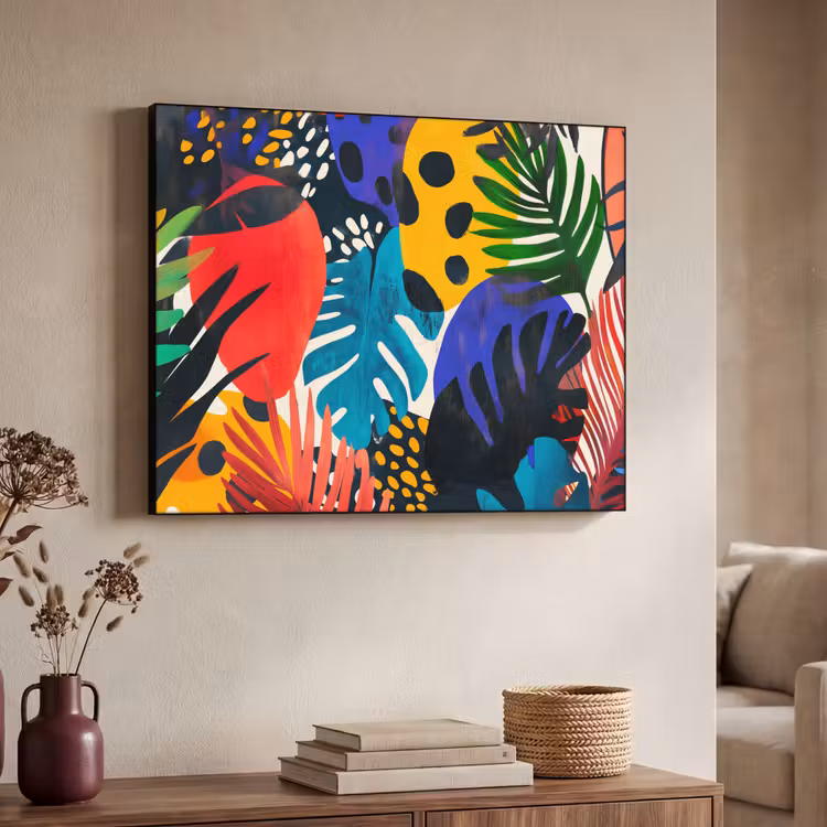 Art Frame - Bladeren - Vormen - Abstract - Kleurrijk — 7