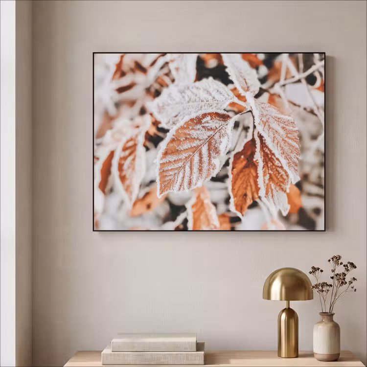 Art Frame - Bladeren - IJs - Winter - Natuur — 5