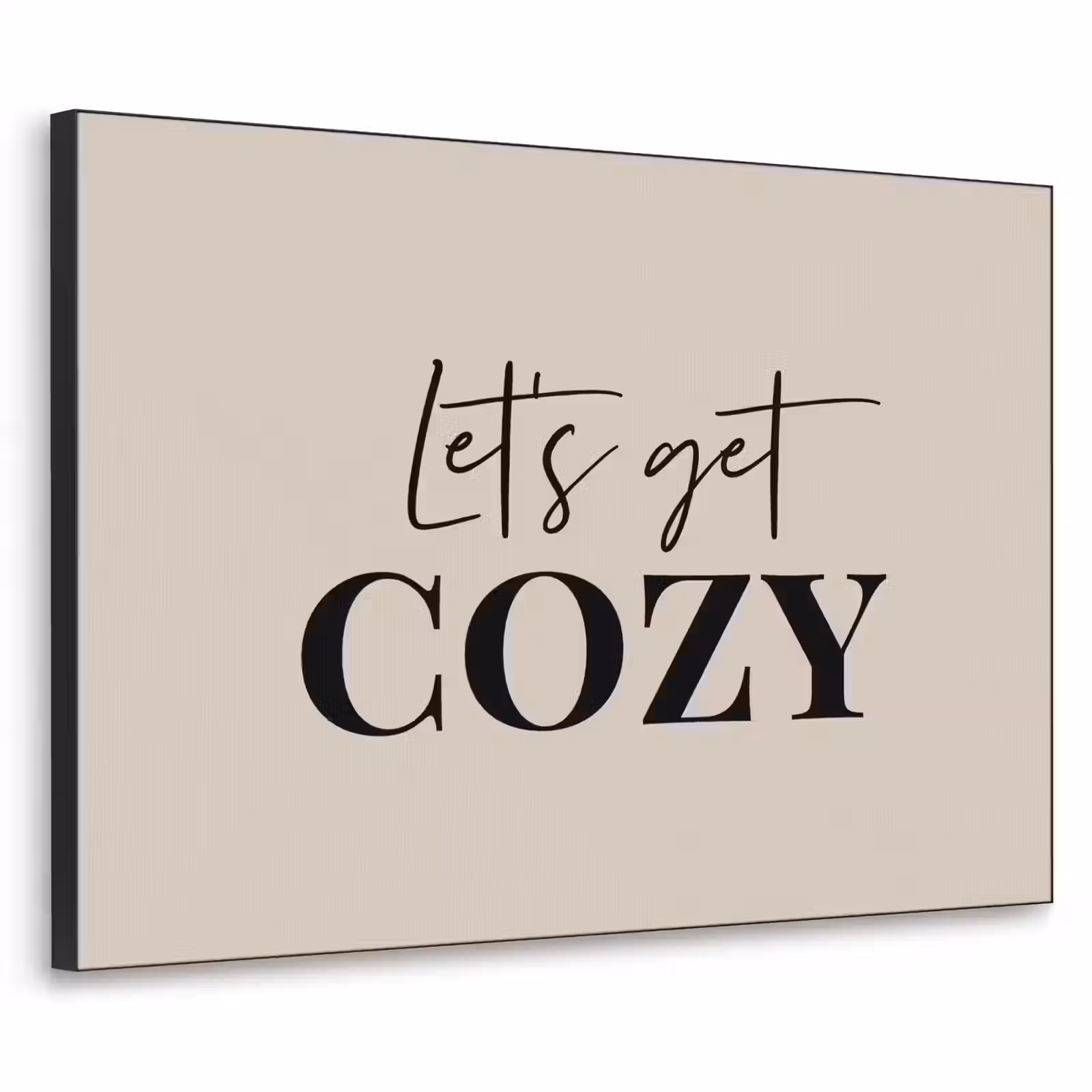 Art Frame - Beige - Winter - Quote - Cozy — 1