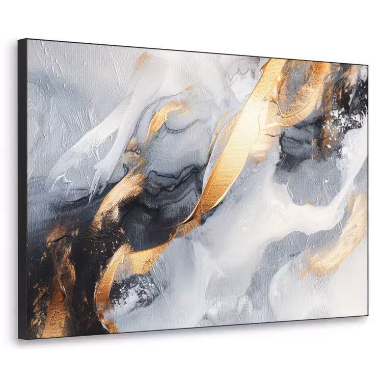 Art Frame - Abstract - Goud - Verf - Aesthetic - Art — 1