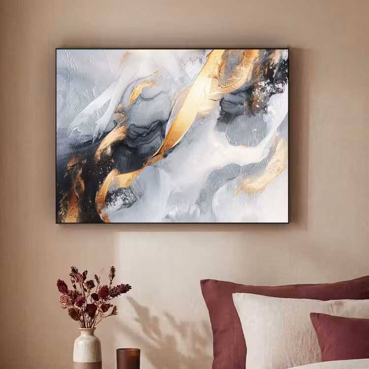 Art Frame - Abstract - Goud - Verf - Aesthetic - Art — 3