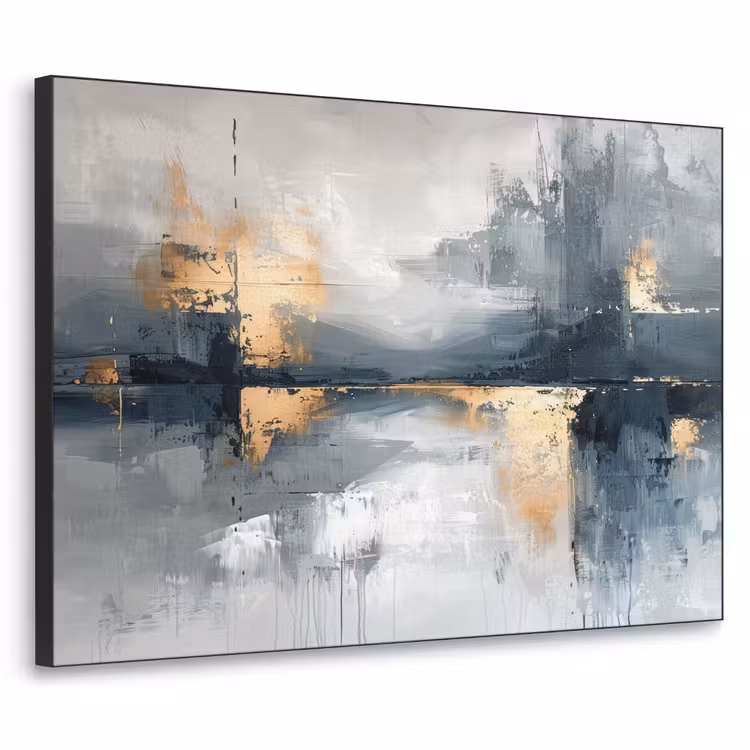 Art Frame - Abstract - Verf - Kunst - Goud — 1