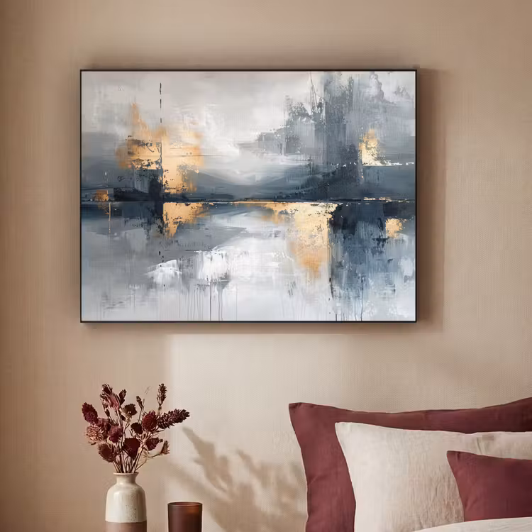 Art Frame - Abstract - Verf - Kunst - Goud — 3