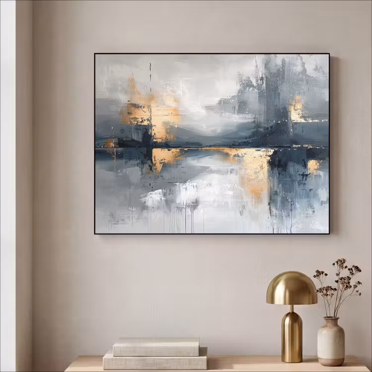 Art Frame - Abstract - Verf - Kunst - Goud — 5