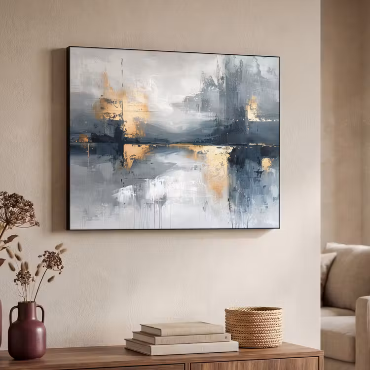 Art Frame - Abstract - Verf - Kunst - Goud — 7