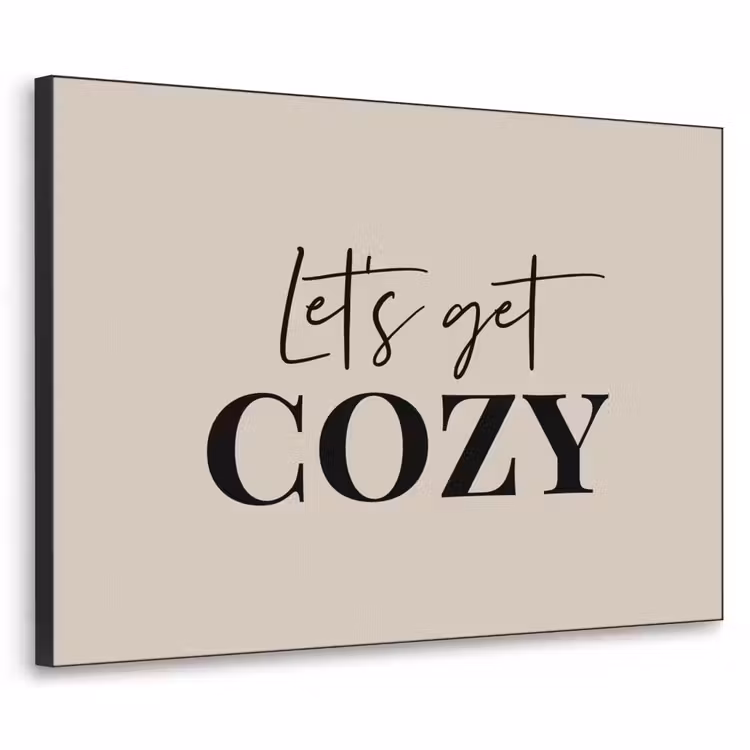 Art Frame - Beige - Winter - Quote - Cozy — 1