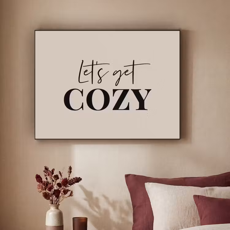 Art Frame - Beige - Winter - Quote - Cozy — 3