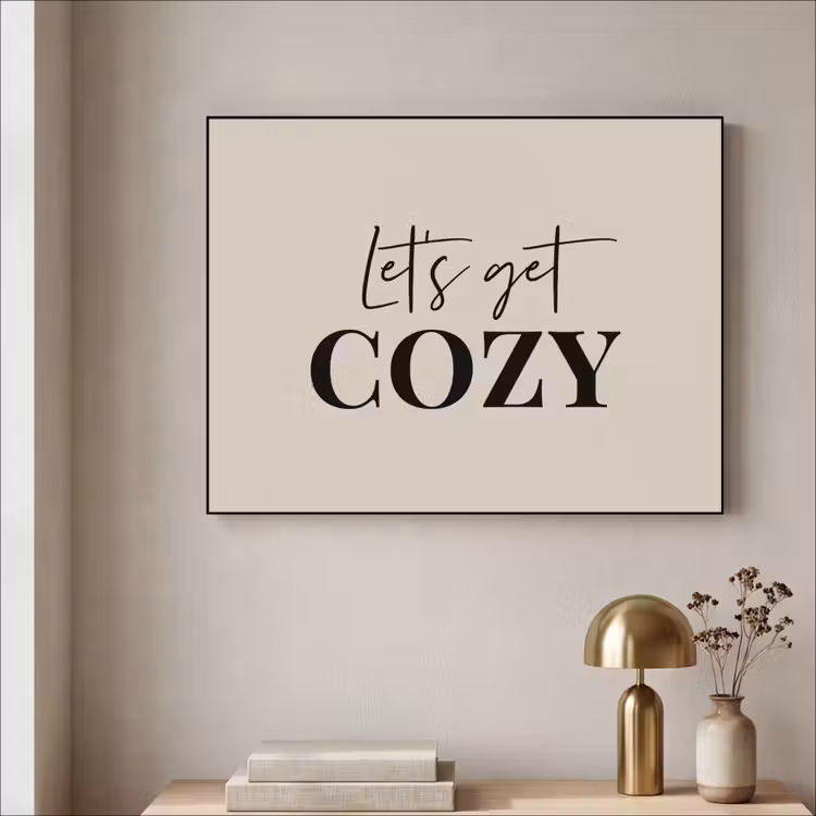 Art Frame - Beige - Winter - Quote - Cozy — 5