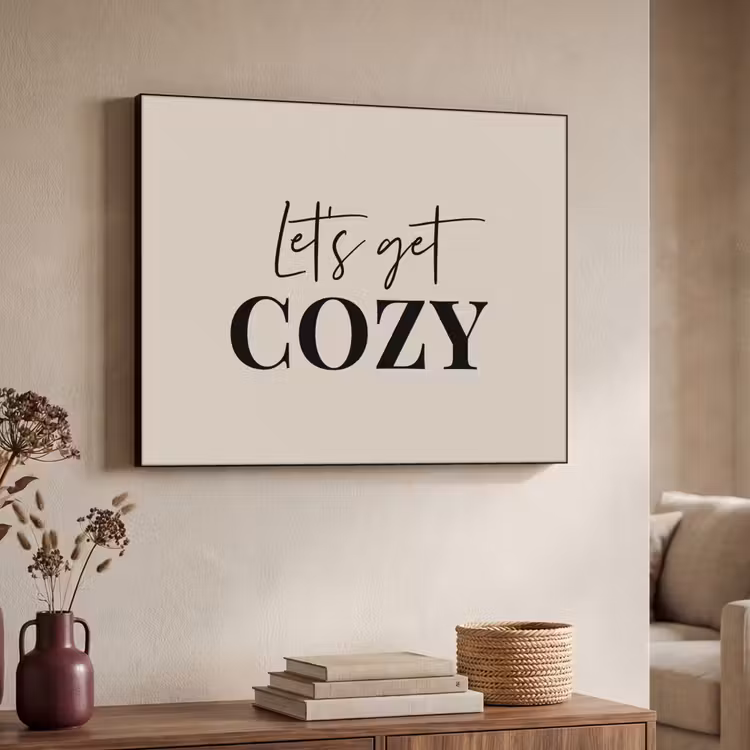 Art Frame - Beige - Winter - Quote - Cozy — 7