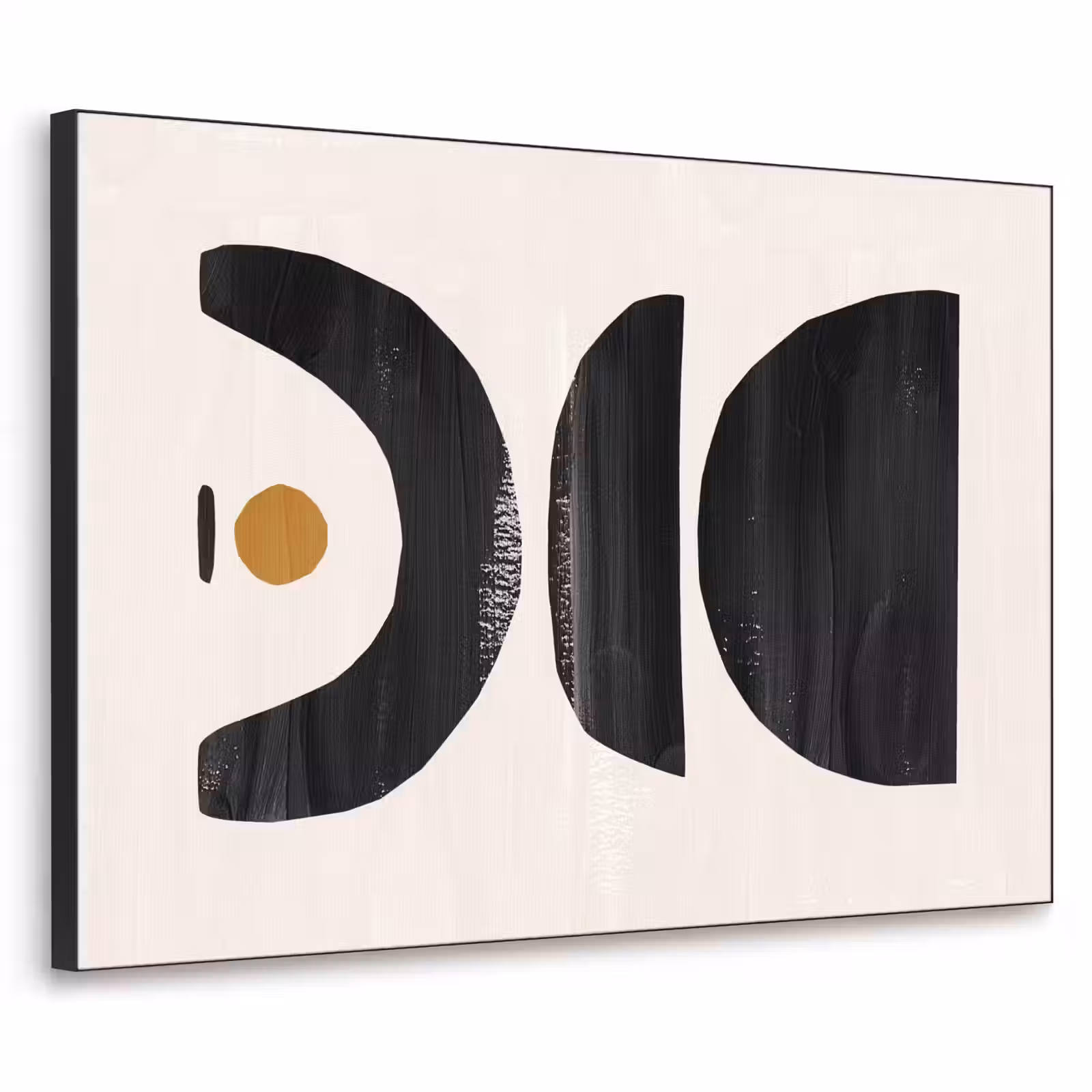 Art Frame - Abstract - Halve cirkel - Kunst - Zwart wit — 1