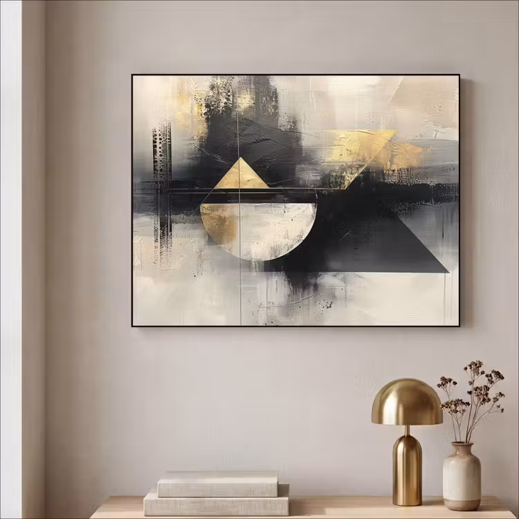 Art Frame - Abstract - Zwart - Verf - Modern — 5