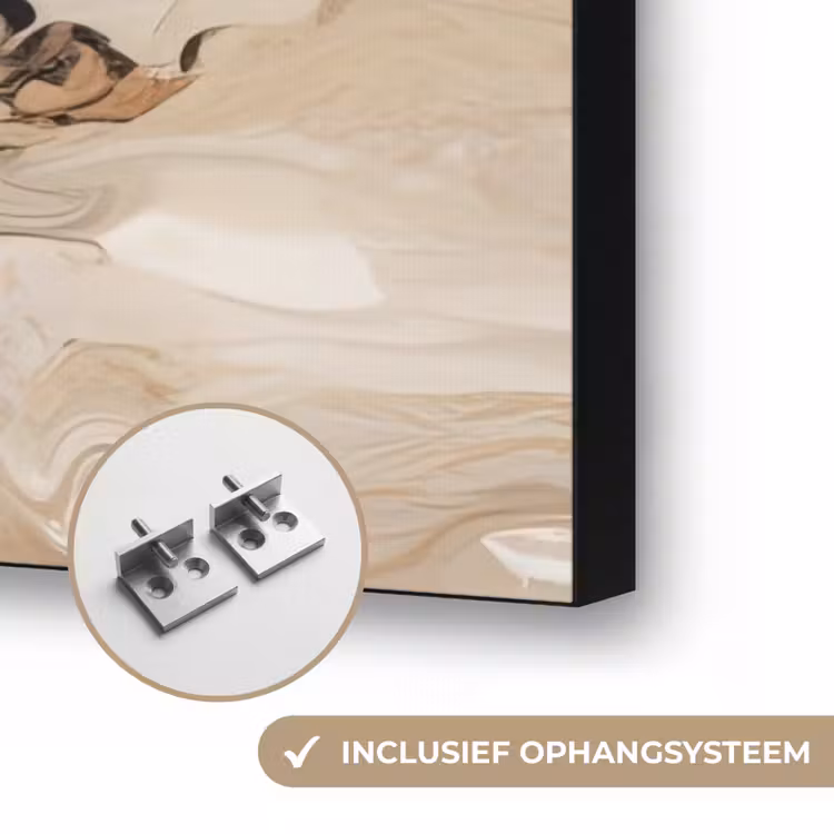 Art Frame - Abstract - Kunst - Verf - Beige - Modern — 6