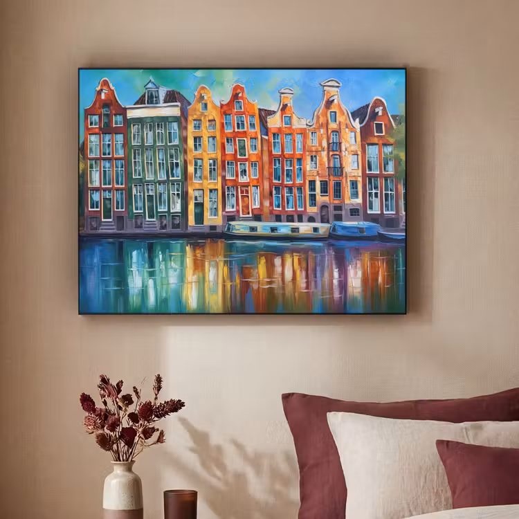 Art Frame - Amsterdam - Olieverf - Gracht - Schilderij - Kunst — 3